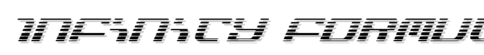 Infinity Formula Gradient Ital font